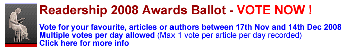 Market Oracle Readership 2008 Awards Ballot