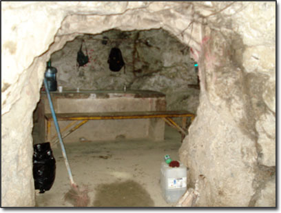 Lunch room in a silver mine