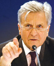 Trichet warned that inflation pressures in the euro zone must be watched closely.
