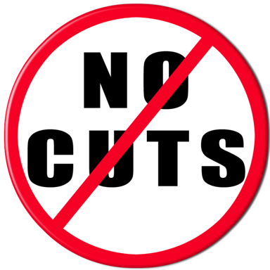 No Cuts sign