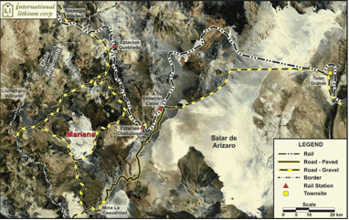 International Lithium Map