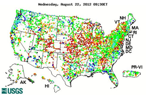 Streamflow map