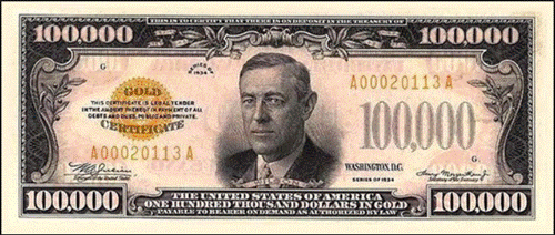 $100,000 Gold Note