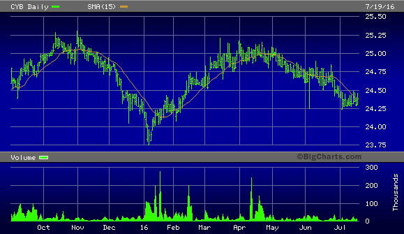 WisdomTree Chinese Yuan Strategy Fund ETF Daily Chart