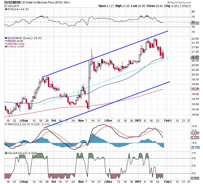 USDMXN Daily Chart