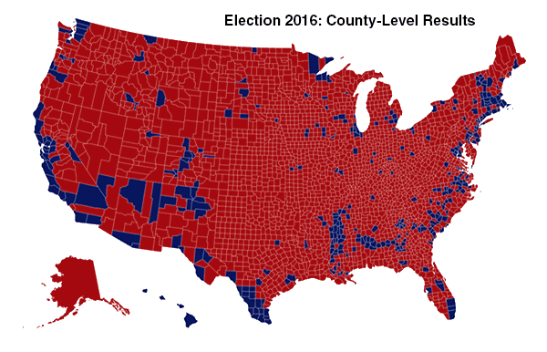 Election 2016 County-leval Results