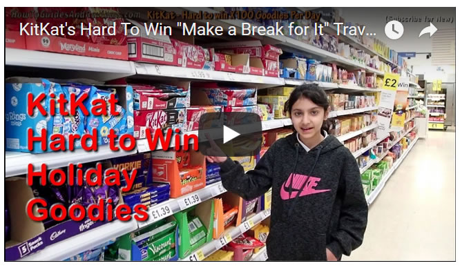 KitKat's Hard To Win "Make a Break for It" Travel Holiday Goodies 