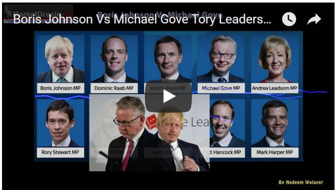 Boris Johnson Vs Michael Gove Tory Leadership Grudge Match - Video