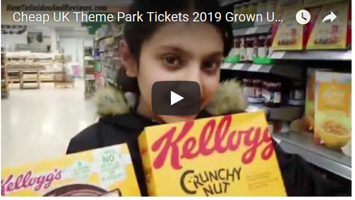 Cheap UK Theme Park Tickets 2019 Grown Ups & Mates Go FREE 2019 Legoland, Alton Towers With Kelloggs