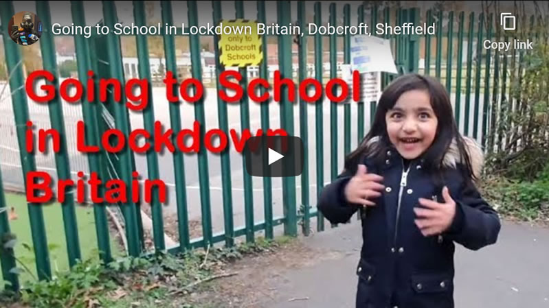 Going to School in Lockdown Britain, Dobcroft, Sheffield 