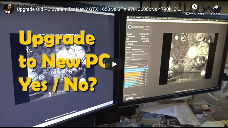 Upgrade Old PC System for New? GTX 1650 vs GTX 970 , 3600x vs 4790k, Cinebench r20, R15 Scores 