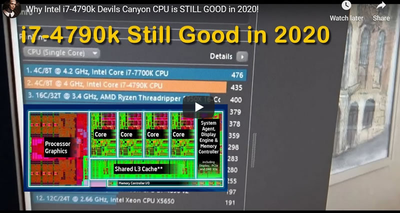 Why Intel i7-4790k Devils Canyon CPU is STILL GOOD in 2020! 