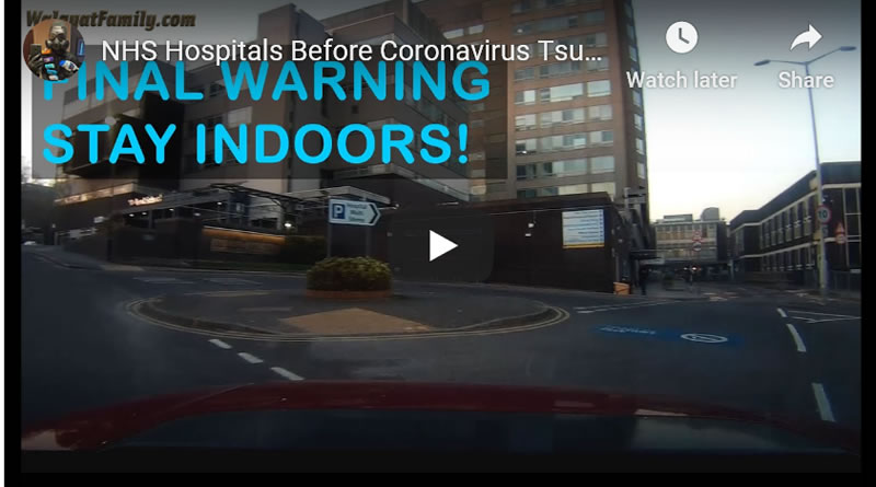 NHS Hospitals Before Coronavirus Tsunami Hits (Sheffield), STAY INDOORS FINAL WARNING!
