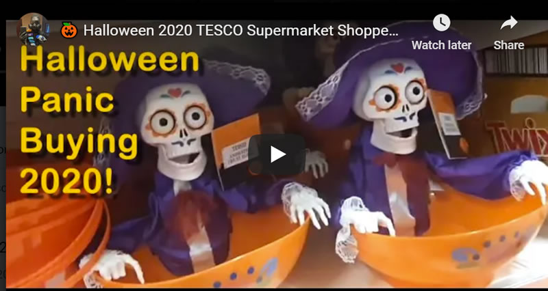 �� Halloween 2020 TESCO Supermarkes Shoppers Covid Panic Buying! ��