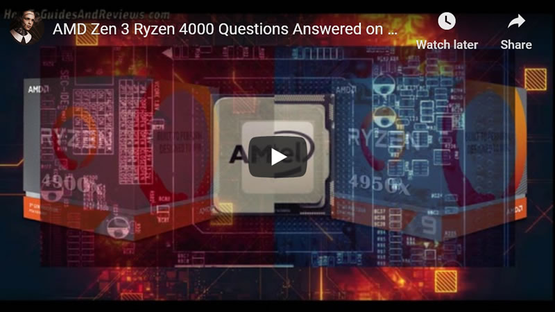 AMD Zen 3 Ryzen 4000 Questions Answered on Cores, Prices, Benchmarks and Threadripper Launch