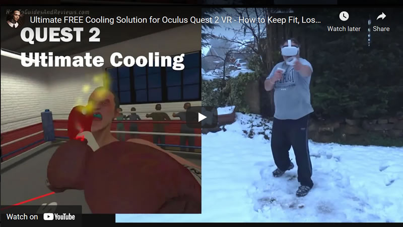 Ultimate FREE Cooling Solution for Oculus Quest 2 VR - How to Keep Fit, Lose Weight AND Keep Cool!