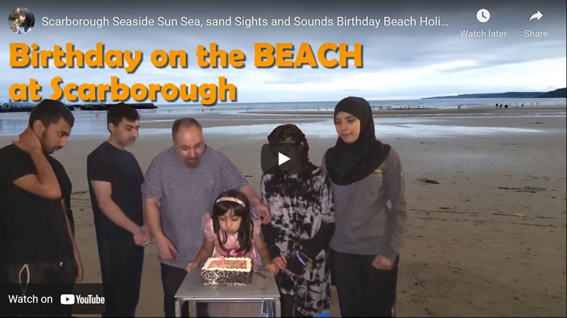 Scarborough Seaside Sun Sea, and Sand Sights and Sounds Birthday Beach Holiday 2021