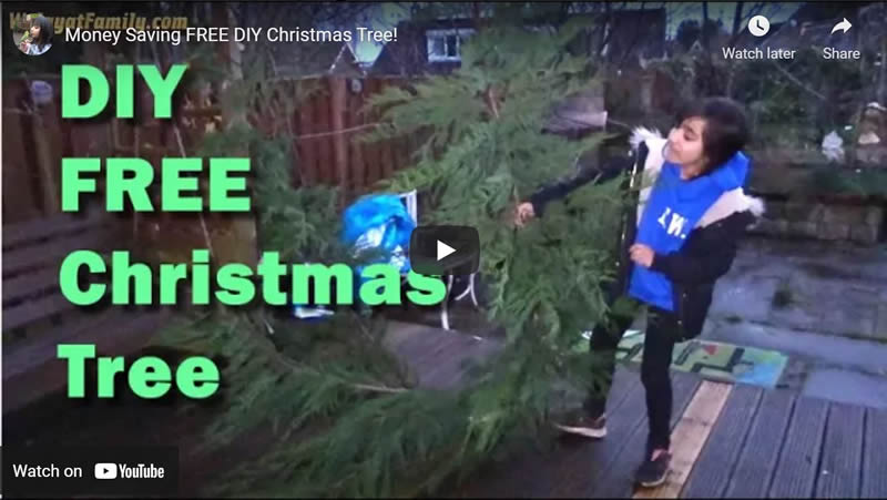 How to Money Saving FREE DIY Christmas Tree! Sheffield UK Christmas 2021