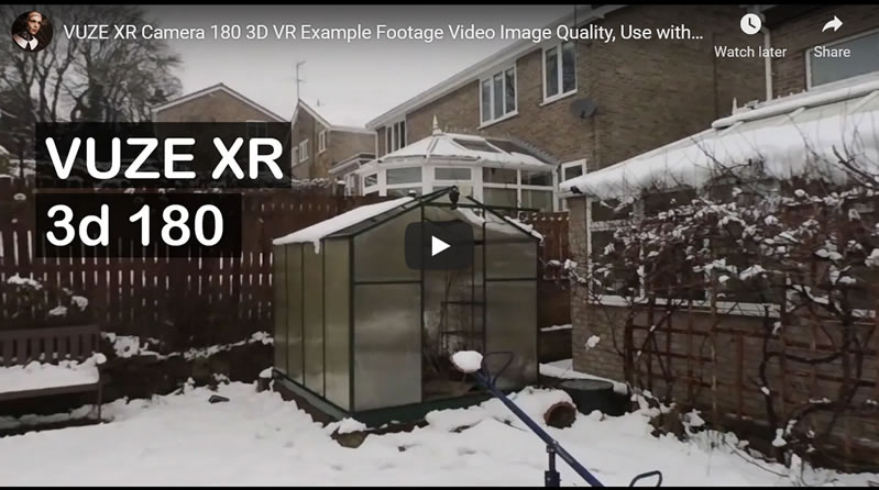 VUZE XR Camera 180 3D VR Example Footage Video Image quality 