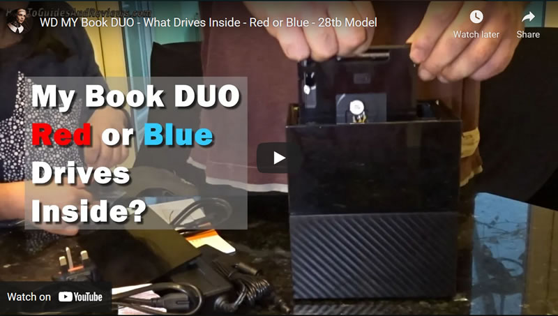 WD MY Book DUO Drives Lottery - What Disks are Inside - Red or Blue - 28tb Model