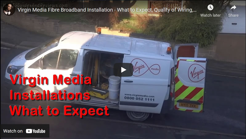 Virgin Media Fibre Broadband Installation - What to Expect, Quality of Wiring, Service etc.