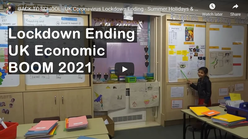 BACK TO SCHOOL - UK Coronavirus Lockdown Ending - Summer Holidays & Booming Economy Ahead