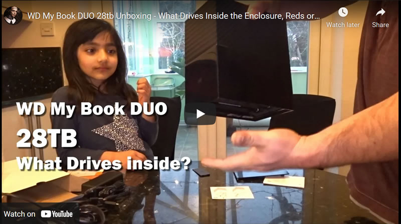 WD My Book DUO 28tb Unboxing - What Drives Inside the Enclosure, Reds or Blues Review