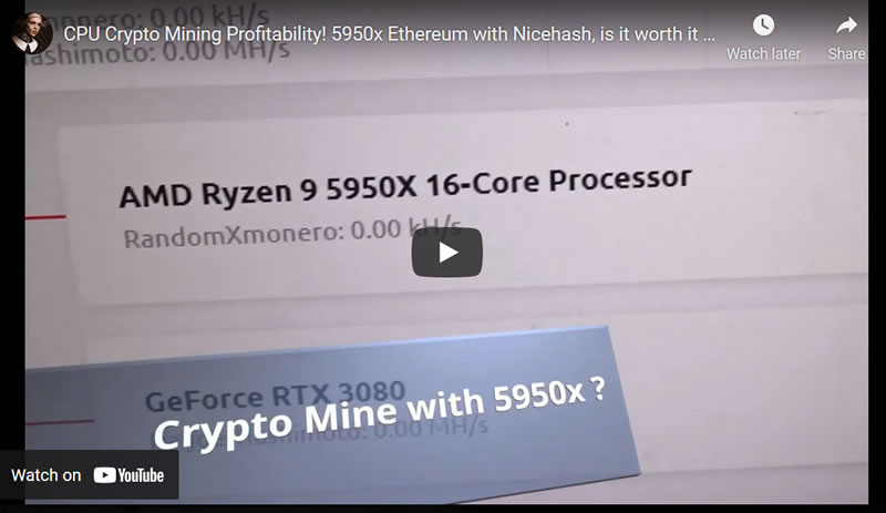CPU Crypto Mining Profitability! 5950x Ethereum with Nicehash, is it worth it to mine for Bitcoins?