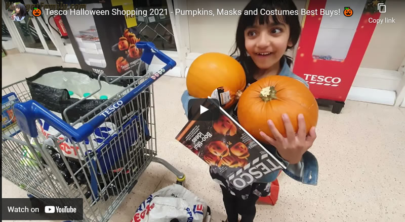 �� Tesco Halloween Shopping 2021 - Pumpkins, Masks and Costumes Best Buys! ��