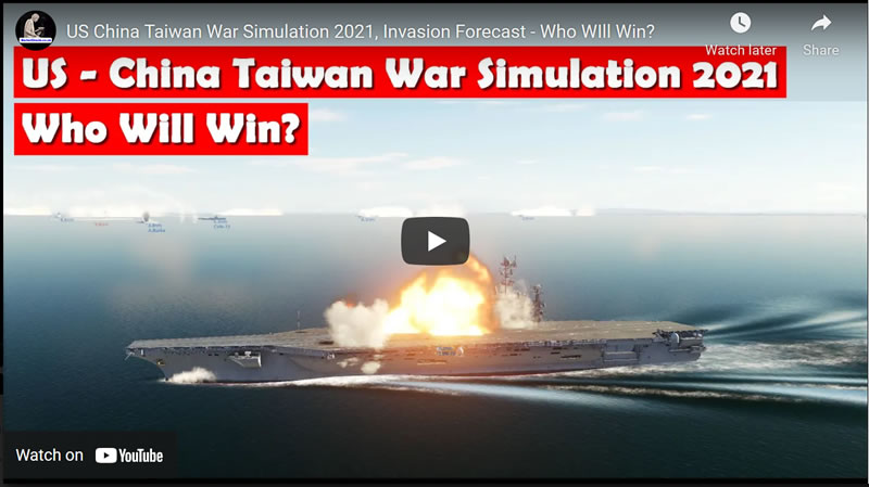 US China Taiwan War Simulation 2021, Invasion Forecast - Who WIll Win? 