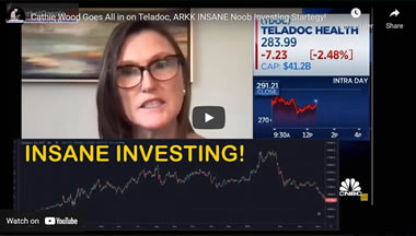 Cathie Wood Goes All in on Teladoc, ARKK INSANE Noob Investing Strategy!