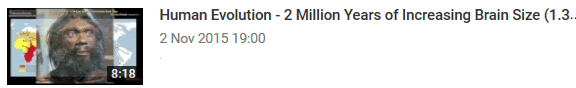 Human Evolution - 2 Million Years of Increasing Brain Size (1.3) 