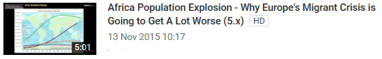 Africa Population Explosion - Why Europe's Migrant Crisis is Going to Get A Lot Worse 