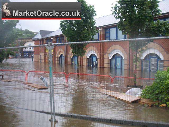 Sheffiled Flooding 2007 - The front of the building is under at least 3 feet of water