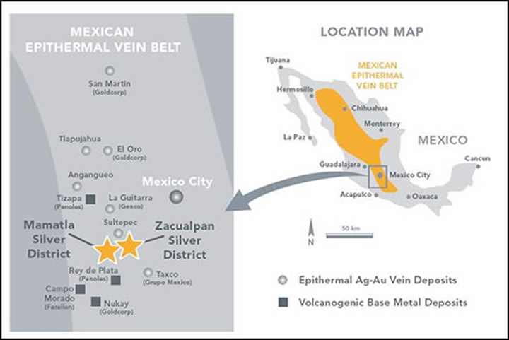 Impact Silver Map