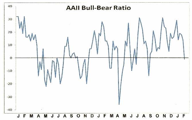 AAII Bull-Bear Ratio Chart