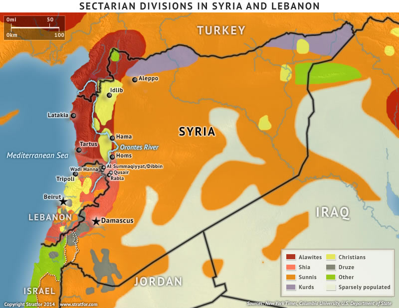 Sectarian Divisions in Syria and Lebanon