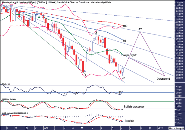 Lumber Weekly Chart