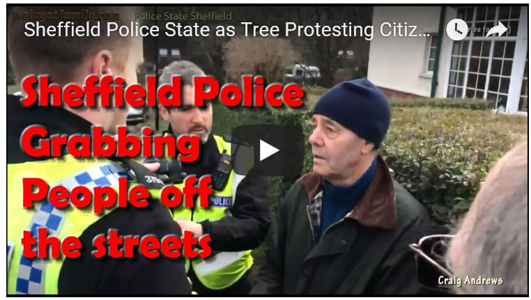 Sheffield Police State as Tree Protesting Citizens Are Snatched off the Streets!