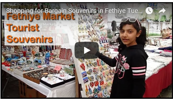 Shopping for Bargain Souvenirs in Fethiye Tuesday Market - Turkey Holidays 2019