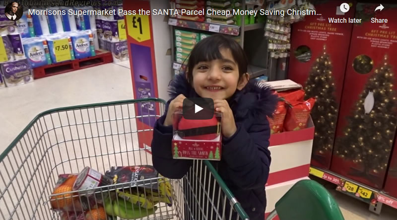 Morrisons Supermarket Pass the SANTA Parcel Cheap Money Saving Christmas Kids Game 2019