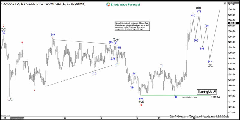 Gold Elliott Wave Charts