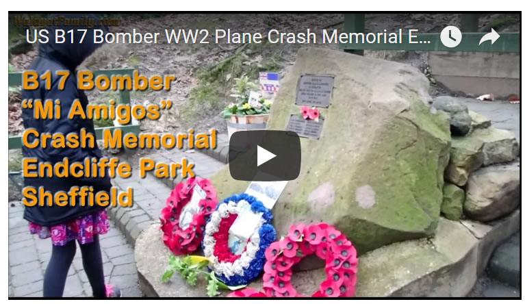Sheffield B17 Bomber Crash 75th Anniversary Fly-past on 22nd February 2019