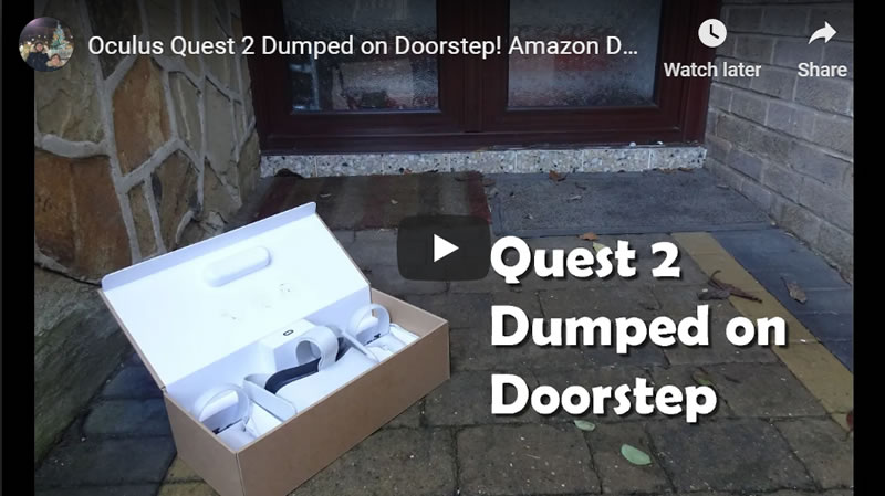 Oculus Quest 2 Dumped on Doorstep! Amazon Deliveries Handed to Sleeping Resident