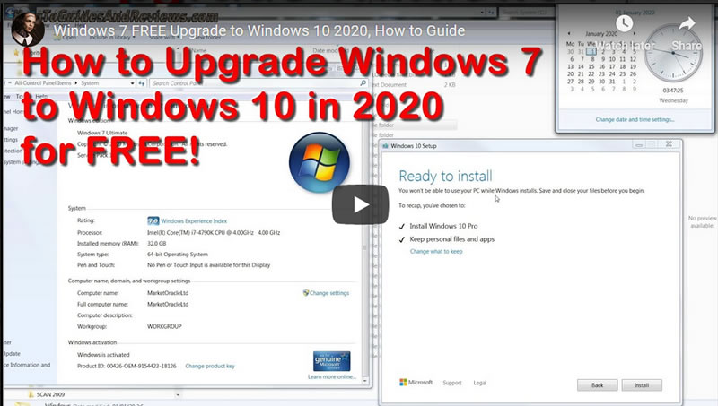 Last Chance for FREE Windows 7 Upgrade to Windows 10 in 2020 