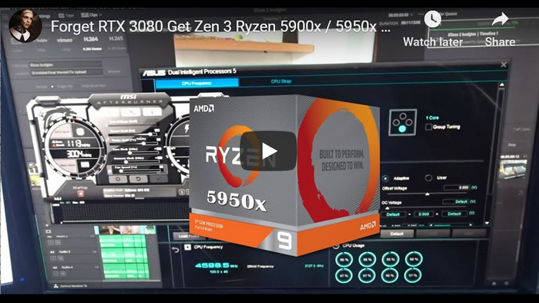 Forget RTX 3080 Get Zen 3 Ryzen 5900x / 5950x - GPU vs CPU - PC Bottlenecking 
