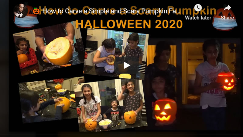 �� How to Carve a Simple and Scary Pumpkin Face for Covid Halloween 2020 �� 