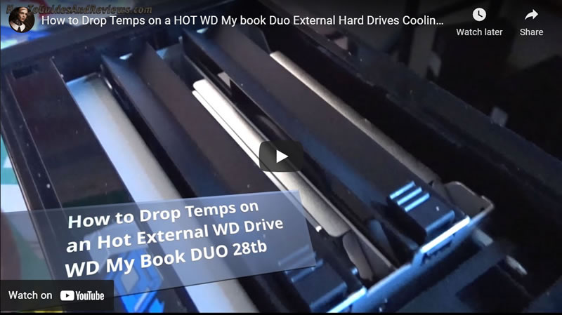 How to Drop Temps on a HOT WD My book Duo External Hard Drives Cooling to Prevent Data Loss