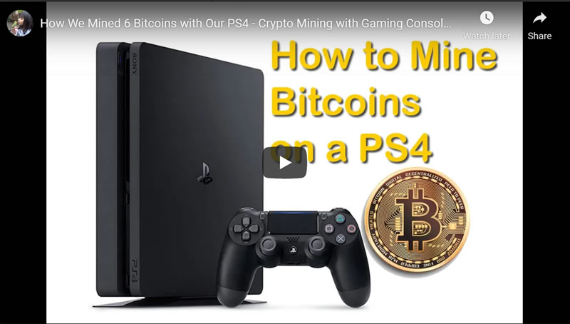 Crypto Mining Craze, How We Mined 6 Bitcoins with a PS4 Gaming Console