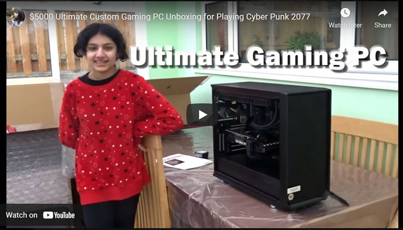 $5000 Ultimate Custom Gaming PC Unboxing for Playing Cyber Punk 2077